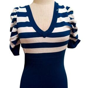 Stripped short sleeves sweater🌟